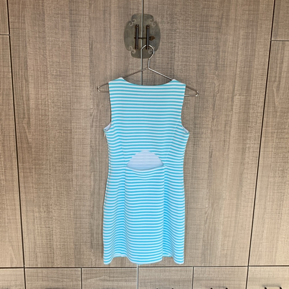 LIlly Pulitzer Shorely Ottoman Stripe Cut‎ Out Dress - Picture 13 of 16